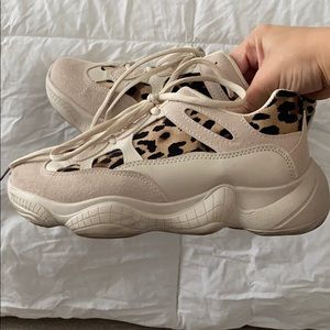Leopard print sneakers